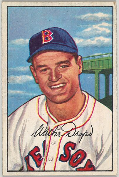 Walt Dropo, 1st Base, Boston Red Sox, from Picture Cards, series 6 (R406-6) issued by Bowman Gum, Issued by Bowman Gum Company, Commercial color lithograph 