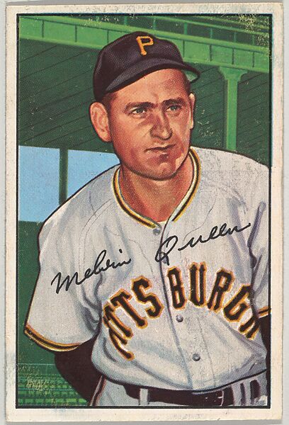 Mel Queen, Pitcher, Pittsburgh Pirates, from Picture Cards, series 6 (R406-6) issued by Bowman Gum, Issued by Bowman Gum Company, Commercial color lithograph 