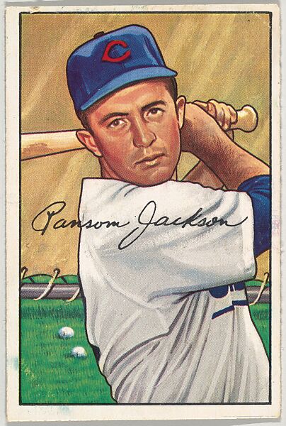 Ransom Jackson, 3rd Base, Chicago Cubs, from Picture Cards, series 6 (R406-6) issued by Bowman Gum, Issued by Bowman Gum Company, Commercial color lithograph 