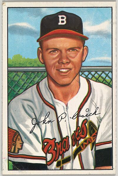 John Cusick, Infield, Boston Braves, from Picture Cards, series 6 (R406-6) issued by Bowman Gum, Issued by Bowman Gum Company, Commercial color lithograph 