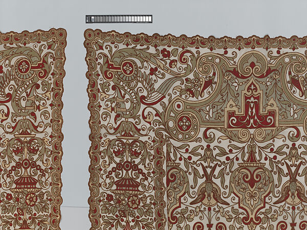 Pair of net curtains, Cotton, American