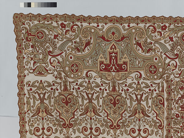 Pair of net curtains, Cotton, American