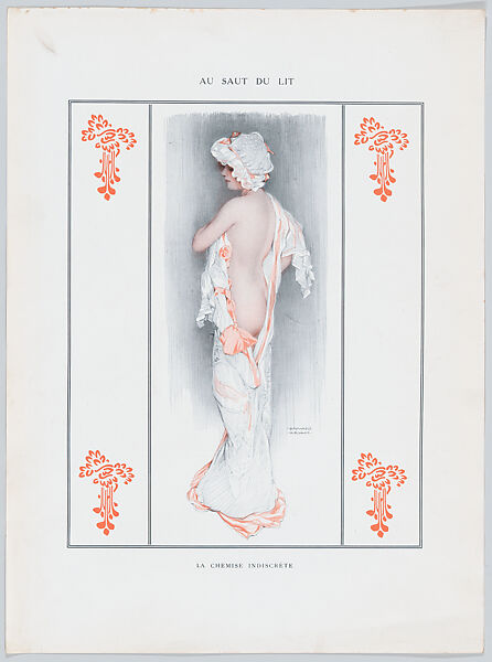 Portfolio with plates from "De la Brune à la Blonde" and other designs by Raphael Kirchner, Raphael Kirchner (Austrian, Vienna 1876–1917 New York), Color lithographs