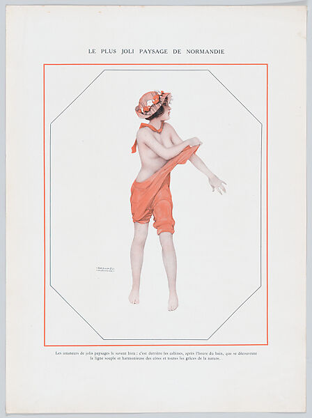 Portfolio with plates from "De la Brune à la Blonde" and other designs by Raphael Kirchner, Raphael Kirchner (Austrian, Vienna 1876–1917 New York), Color lithographs