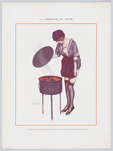 Portfolio with plates from "De la Brune à la Blonde" and other designs by Raphael Kirchner, Raphael Kirchner (Austrian, Vienna 1876–1917 New York), Color lithographs