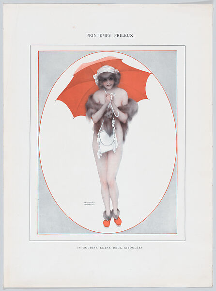 Portfolio with plates from "De la Brune à la Blonde" and other designs by Raphael Kirchner, Raphael Kirchner (Austrian, Vienna 1876–1917 New York), Color lithographs