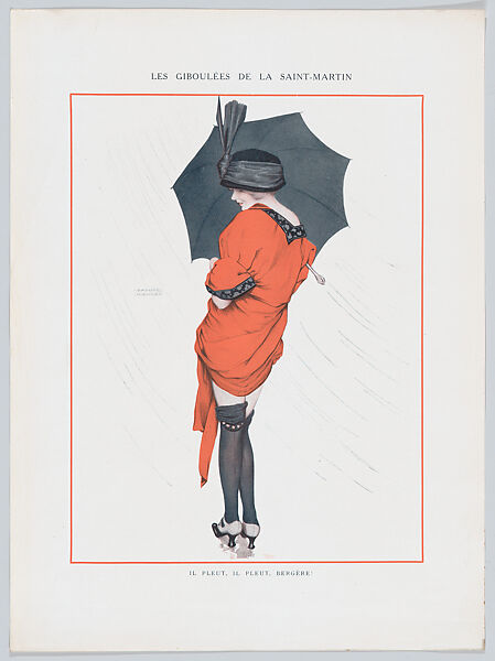 Portfolio with plates from "De la Brune à la Blonde" and other designs by Raphael Kirchner, Raphael Kirchner (Austrian, Vienna 1876–1917 New York), Color lithographs