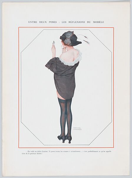 Portfolio with plates from "De la Brune à la Blonde" and other designs by Raphael Kirchner, Raphael Kirchner (Austrian, Vienna 1876–1917 New York), Color lithographs