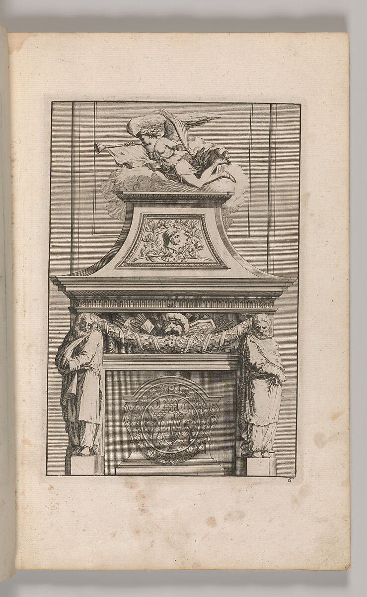 Miscellany of 17th-century Ornament Print Series: Examples of Antique Chimneypieces, Cabinets, Gueridons, Tables and Mirrors, in addition to Italian Church Facades, by illustrious architects, or a sequel to S. Bosboom, Jan Barend Elwe (Dutch, active Amsterdam, 1777–1815), Etching and engraving