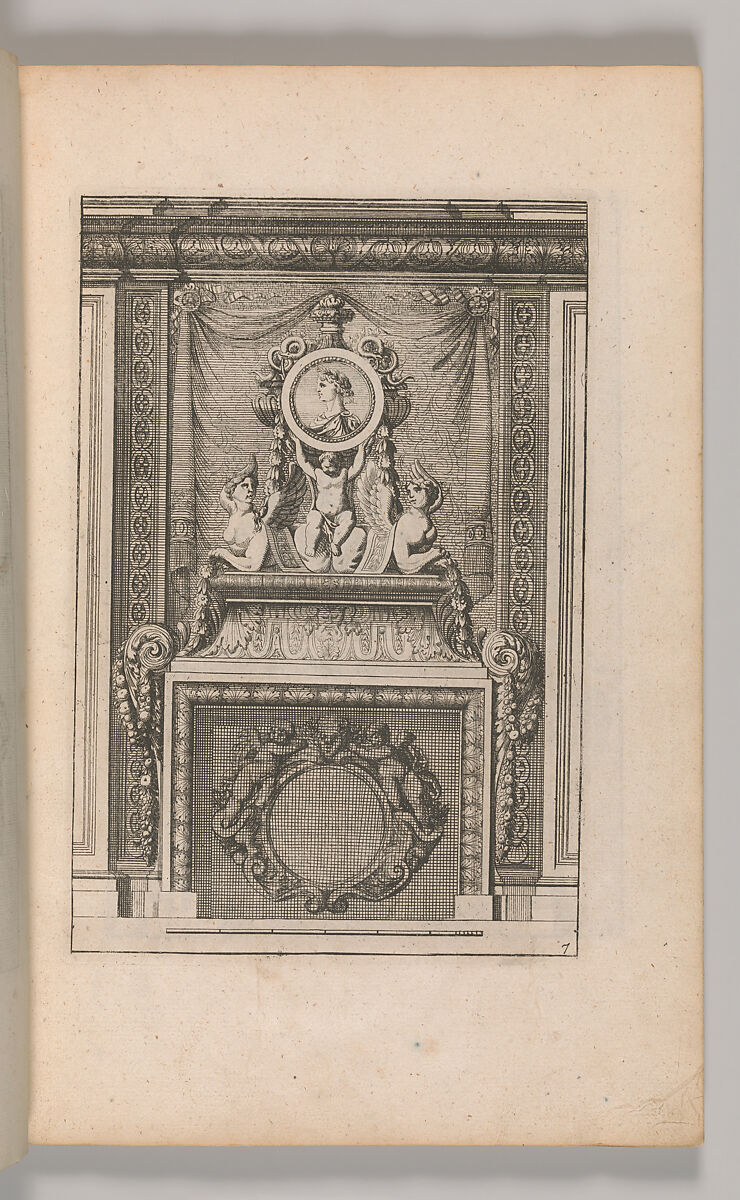 Miscellany of 17th-century Ornament Print Series: Examples of Antique Chimneypieces, Cabinets, Gueridons, Tables and Mirrors, in addition to Italian Church Facades, by illustrious architects, or a sequel to S. Bosboom, Jan Barend Elwe (Dutch, active Amsterdam, 1777–1815), Etching and engraving