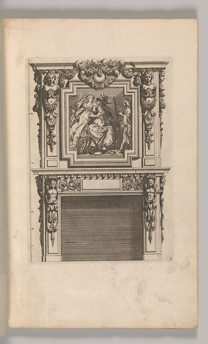 Miscellany of 17th-century Ornament Print Series: Examples of Antique Chimneypieces, Cabinets, Gueridons, Tables and Mirrors, in addition to Italian Church Facades, by illustrious architects, or a sequel to S. Bosboom, Jan Barend Elwe (Dutch, active Amsterdam, 1777–1815), Etching and engraving