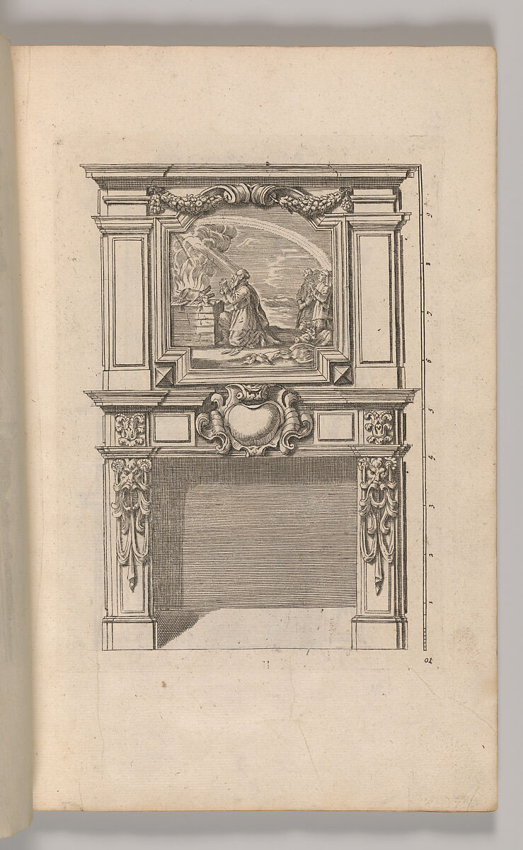 Miscellany of 17th-century Ornament Print Series: Examples of Antique Chimneypieces, Cabinets, Gueridons, Tables and Mirrors, in addition to Italian Church Facades, by illustrious architects, or a sequel to S. Bosboom, Jan Barend Elwe (Dutch, active Amsterdam, 1777–1815), Etching and engraving