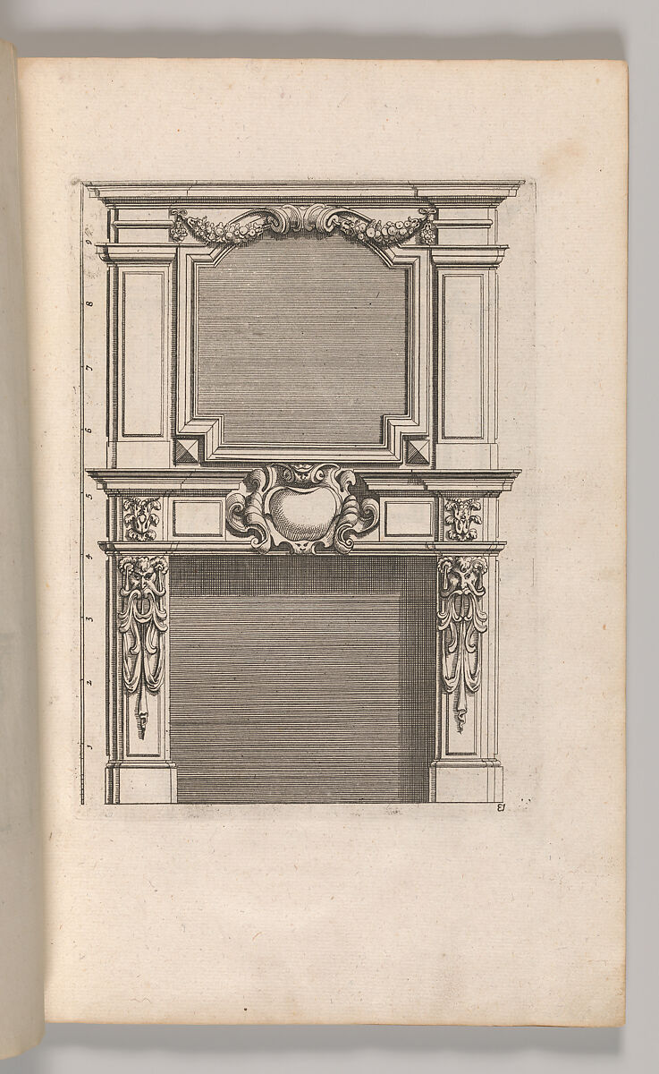 Miscellany of 17th-century Ornament Print Series: Examples of Antique Chimneypieces, Cabinets, Gueridons, Tables and Mirrors, in addition to Italian Church Facades, by illustrious architects, or a sequel to S. Bosboom, Jan Barend Elwe (Dutch, active Amsterdam, 1777–1815), Etching and engraving