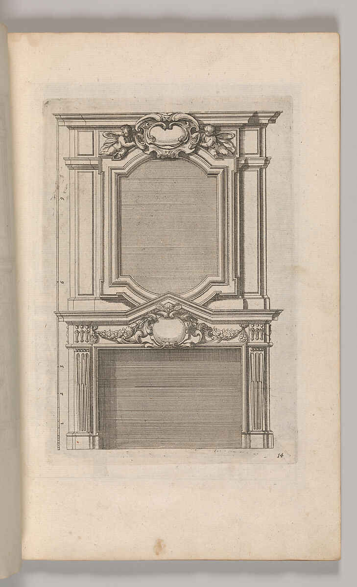 Miscellany of 17th-century Ornament Print Series: Examples of Antique Chimneypieces, Cabinets, Gueridons, Tables and Mirrors, in addition to Italian Church Facades, by illustrious architects, or a sequel to S. Bosboom, Jan Barend Elwe (Dutch, active Amsterdam, 1777–1815), Etching and engraving