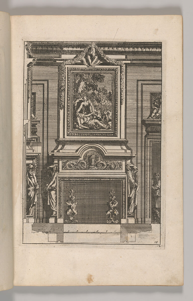 Miscellany of 17th-century Ornament Print Series: Examples of Antique Chimneypieces, Cabinets, Gueridons, Tables and Mirrors, in addition to Italian Church Facades, by illustrious architects, or a sequel to S. Bosboom, Jan Barend Elwe (Dutch, active Amsterdam, 1777–1815), Etching and engraving