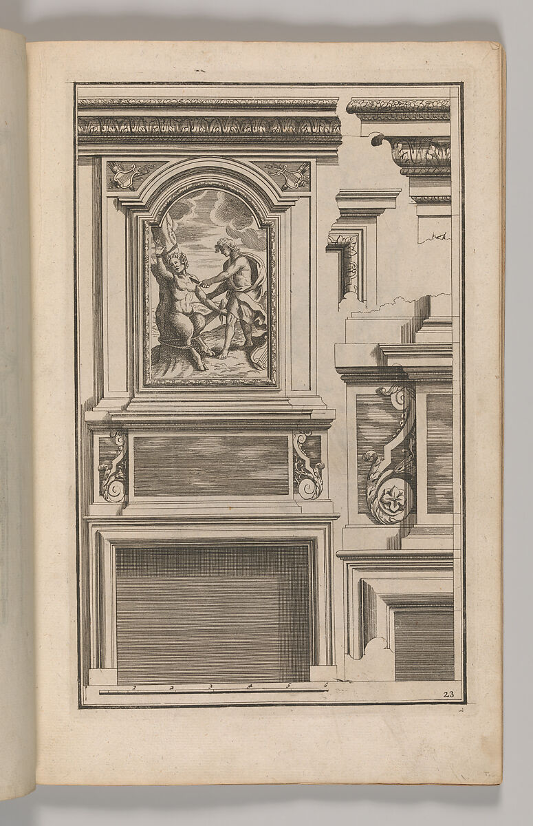 Miscellany of 17th-century Ornament Print Series: Examples of Antique Chimneypieces, Cabinets, Gueridons, Tables and Mirrors, in addition to Italian Church Facades, by illustrious architects, or a sequel to S. Bosboom, Jan Barend Elwe (Dutch, active Amsterdam, 1777–1815), Etching and engraving
