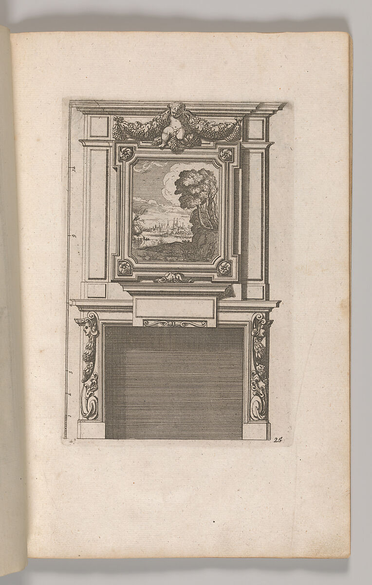 Miscellany of 17th-century Ornament Print Series: Examples of Antique Chimneypieces, Cabinets, Gueridons, Tables and Mirrors, in addition to Italian Church Facades, by illustrious architects, or a sequel to S. Bosboom, Jan Barend Elwe (Dutch, active Amsterdam, 1777–1815), Etching and engraving