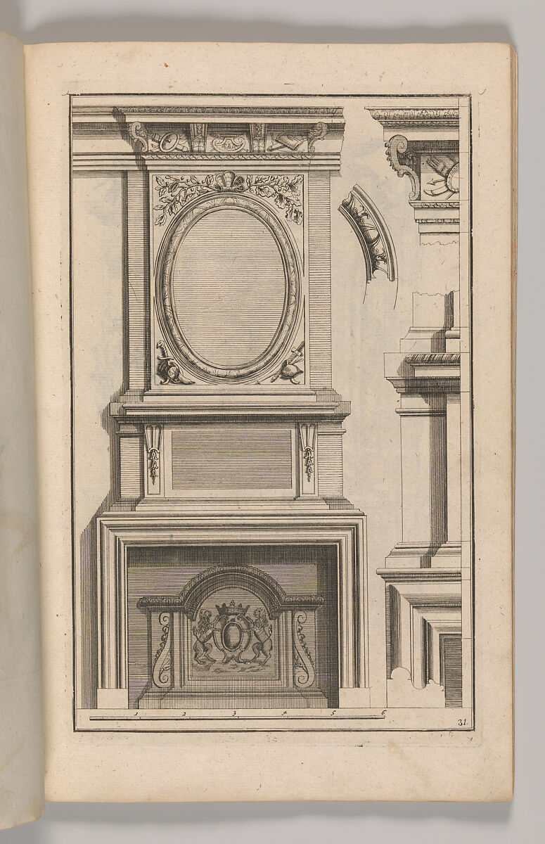 Miscellany of 17th-century Ornament Print Series: Examples of Antique Chimneypieces, Cabinets, Gueridons, Tables and Mirrors, in addition to Italian Church Facades, by illustrious architects, or a sequel to S. Bosboom, Jan Barend Elwe (Dutch, active Amsterdam, 1777–1815), Etching and engraving