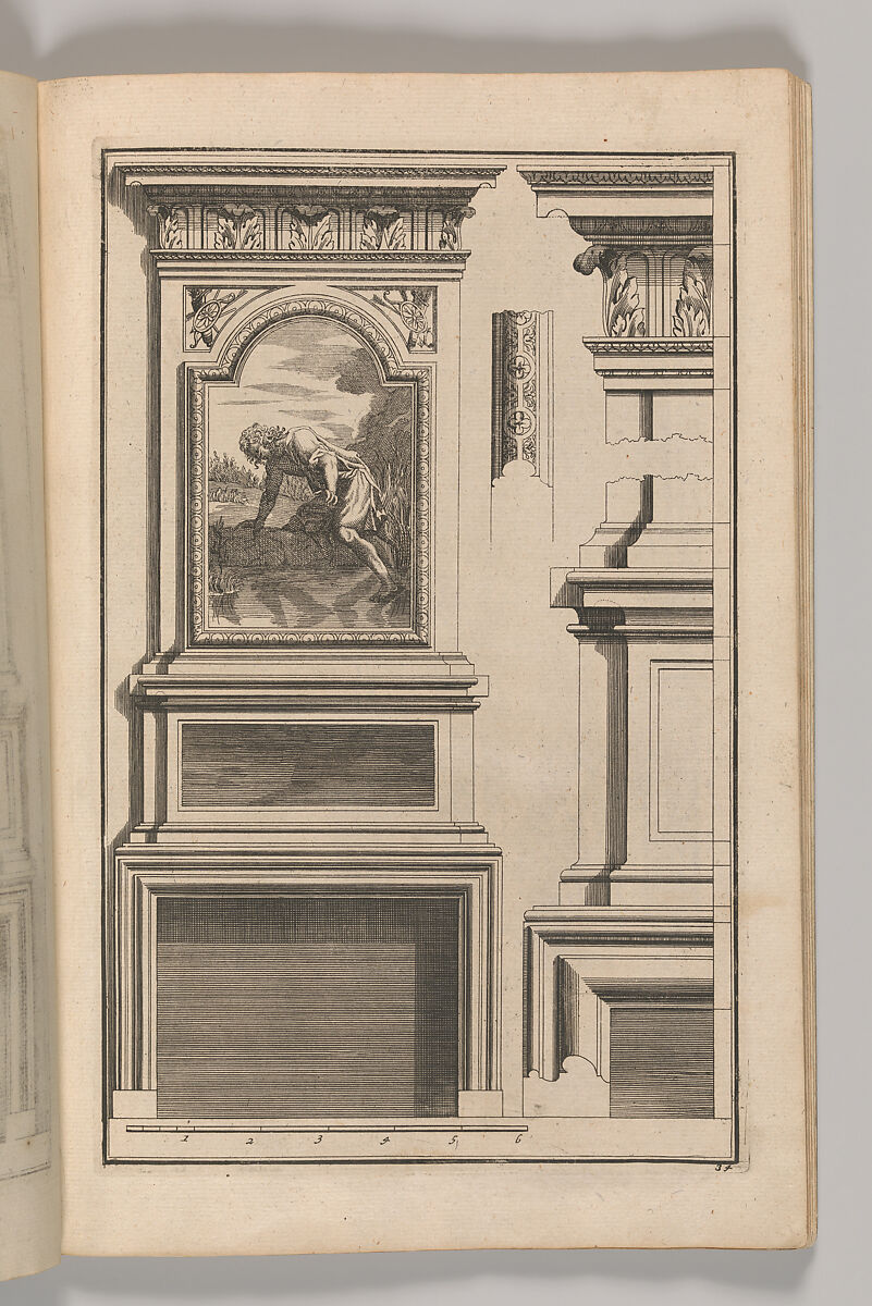 Miscellany of 17th-century Ornament Print Series: Examples of Antique Chimneypieces, Cabinets, Gueridons, Tables and Mirrors, in addition to Italian Church Facades, by illustrious architects, or a sequel to S. Bosboom, Jan Barend Elwe (Dutch, active Amsterdam, 1777–1815), Etching and engraving