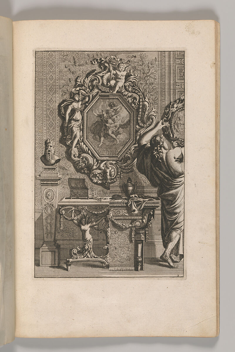 Miscellany of 17th-century Ornament Print Series: Examples of Antique Chimneypieces, Cabinets, Gueridons, Tables and Mirrors, in addition to Italian Church Facades, by illustrious architects, or a sequel to S. Bosboom, Jan Barend Elwe (Dutch, active Amsterdam, 1777–1815), Etching and engraving