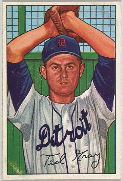 Ted Gray, Pitcher, Detroit Tigers, from Picture Cards, series 6 (R406-6) issued by Bowman Gum, Issued by Bowman Gum Company, Commercial color lithograph 