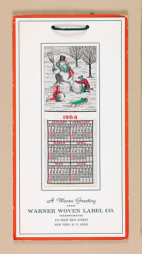 “A Woven Greeting” calendar