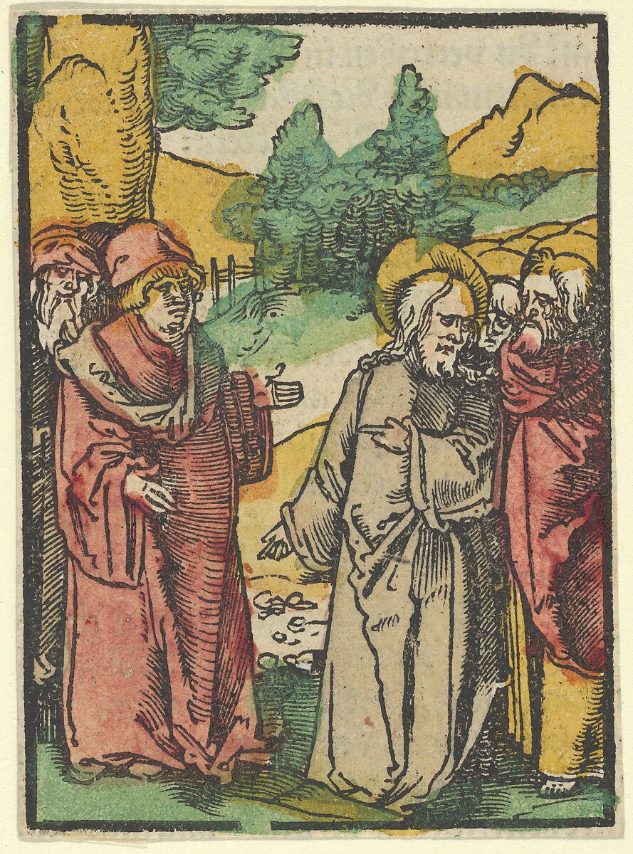 Hans Schäufelein | Christ Warning the Disciples of False Prophets, from ...