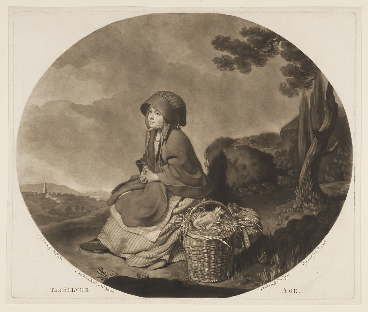 The Sliver Age, John Raphael Smith (British, baptized Derby 1751–1812 Doncaster), Mezzotint; second state of two 