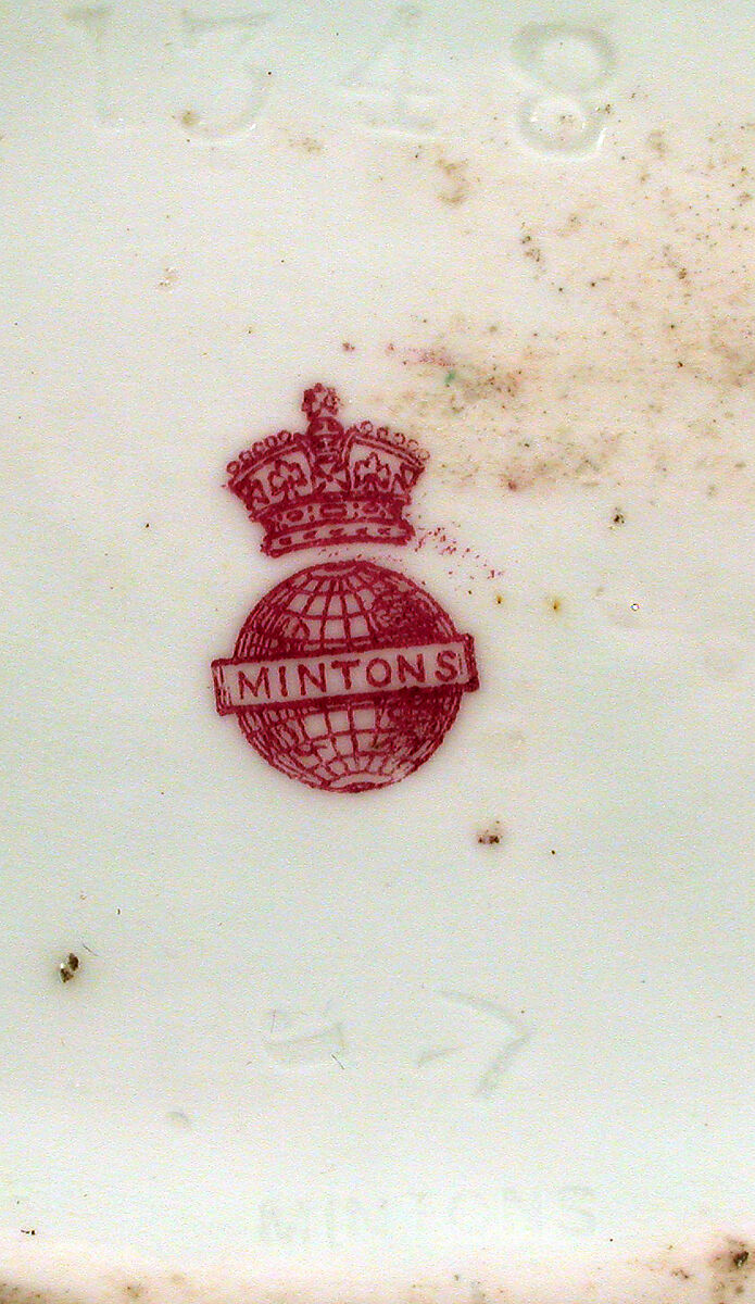 Round, flat bodied bottle (one of a pair), Christopher Dresser (British, Glasgow, Scotland 1834–1904 Mulhouse), Bone china, British, Stoke-on-Trent, Staffordshire