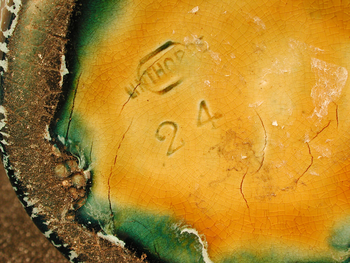 Bottle vase, Christopher Dresser (British, Glasgow, Scotland 1834–1904 Mulhouse), Glazed earthenware, British