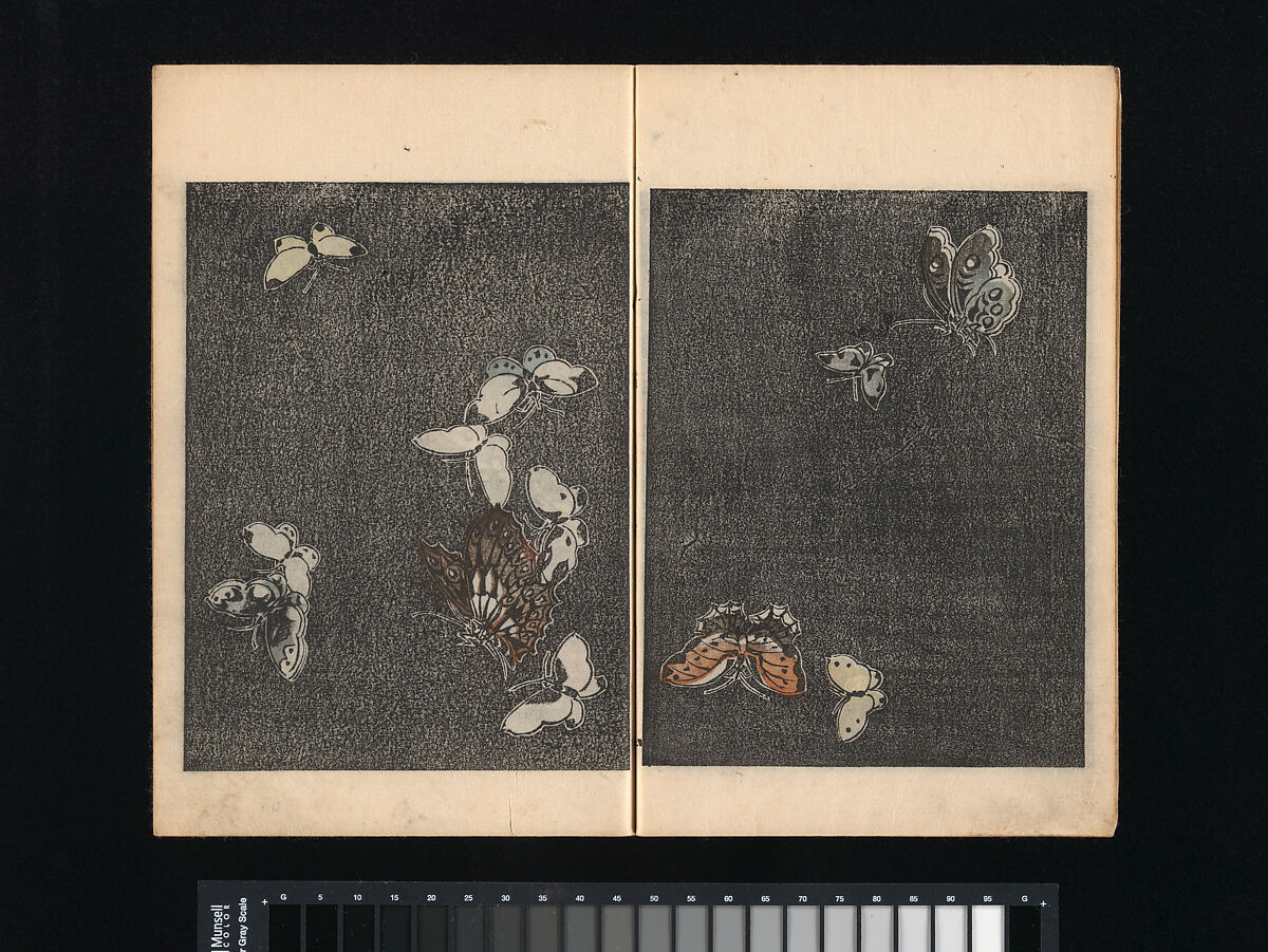 Collection of Japanese 
Paintings, Tani Bunchō (Japanese, 1763–1840), Eight woodblock printed books; ink and color on paper, Japan