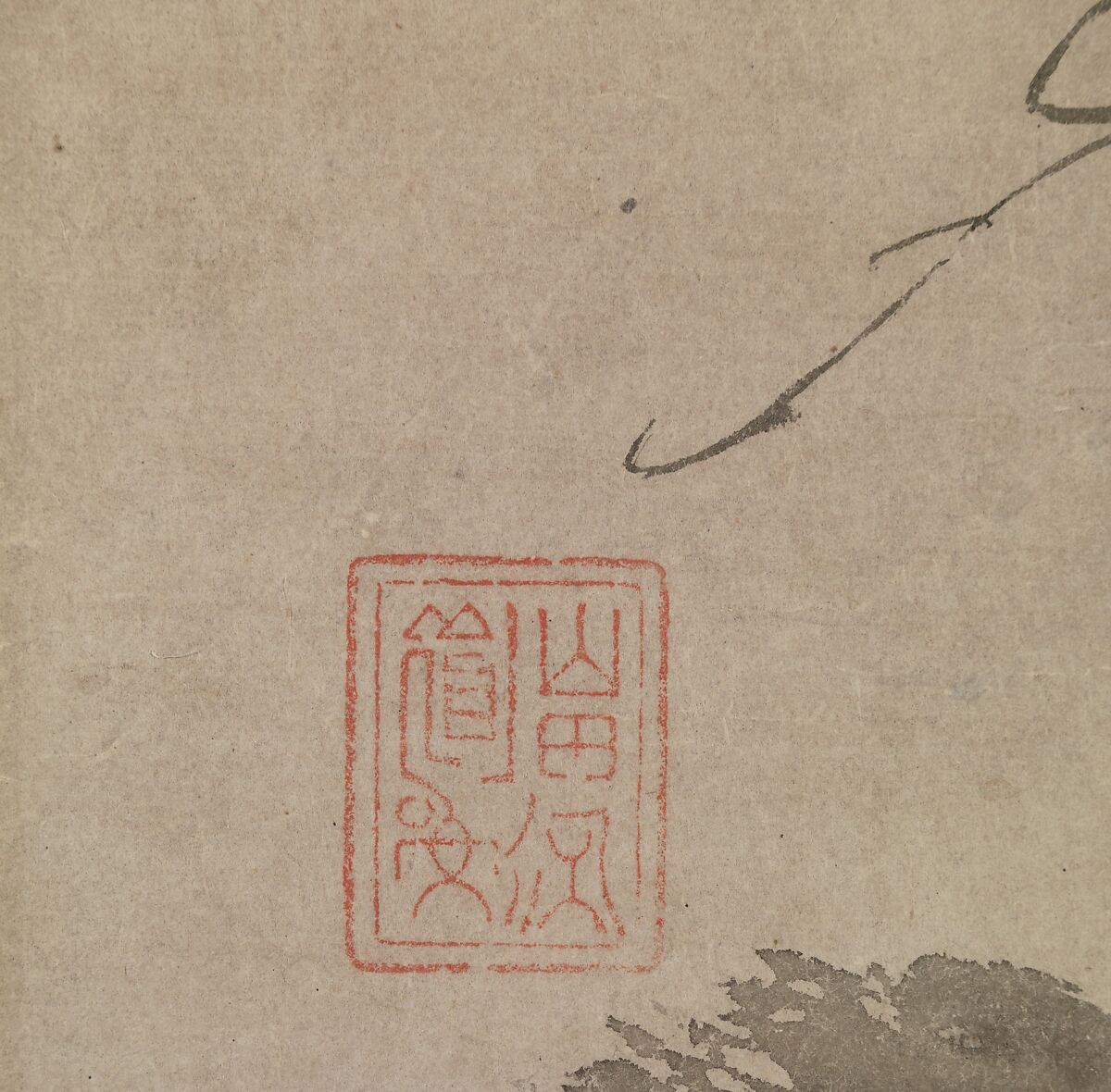 Melons, Yamada Dōan (Japanese, second half of the 16th century), Hanging scroll; ink on paper, Japan