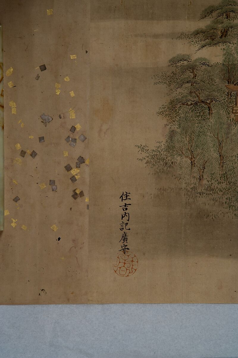 Horse Race at Kamo, Sumiyoshi Hiromori (Japanese, 1705–1777), Handscroll; ink, color and gold on paper, Japan