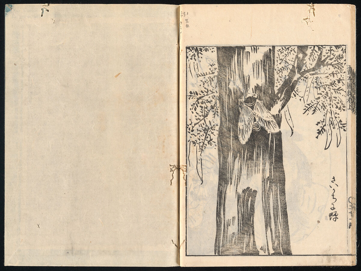 Collected Manual of Paintings, Hanabusa Ippō (Japanese, 1691–1760), Three woodblock printed books; ink on paper, Japan