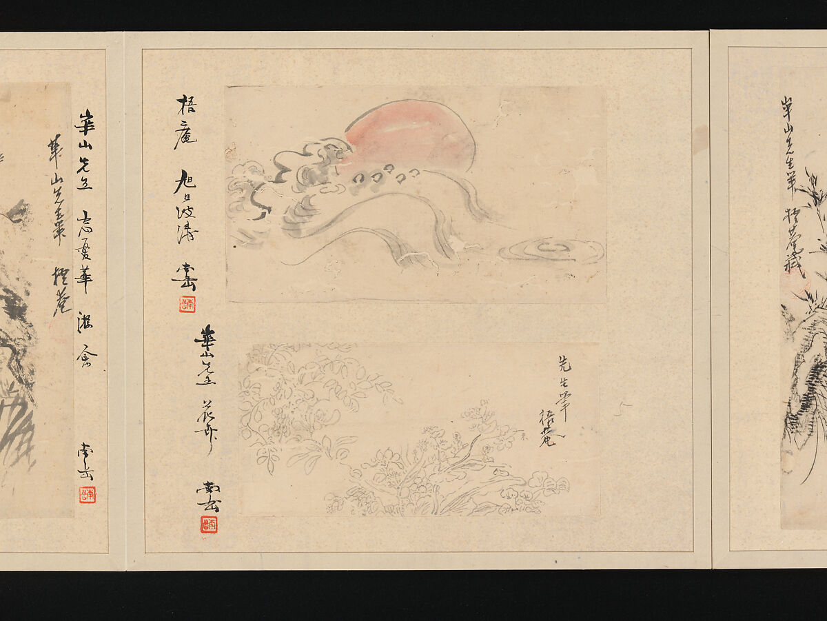 Album of Fifty-four Sketches, Watanabe Kazan (Japanese, died 1841), Album of fifty-four sketches; ink and color on paper, Japan