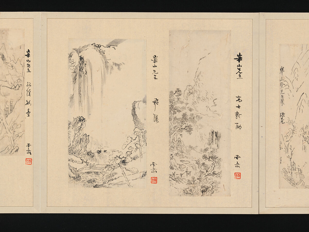Album of Fifty-four Sketches, Watanabe Kazan (Japanese, died 1841), Album of fifty-four sketches; ink and color on paper, Japan