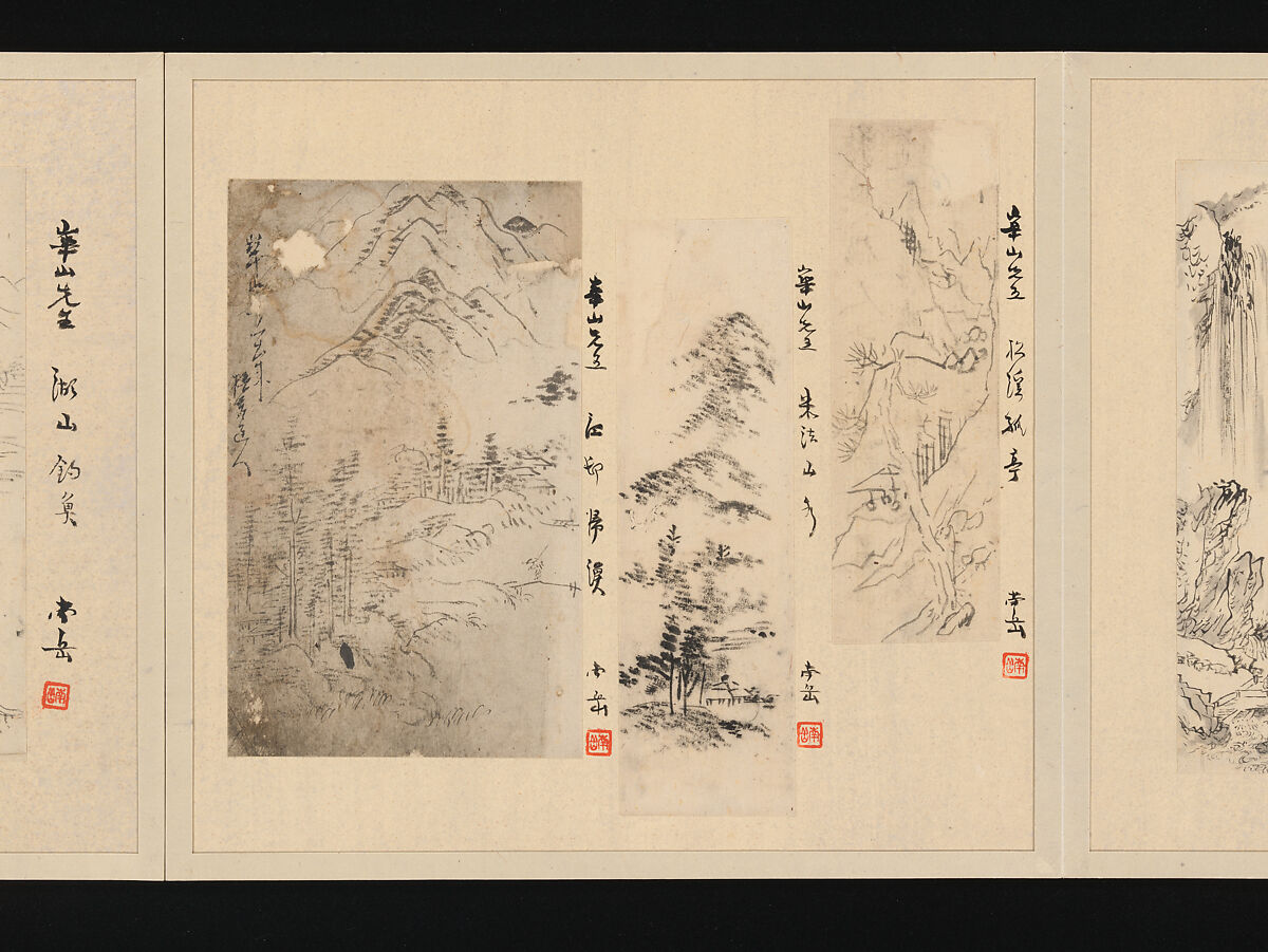 Album of Fifty-four Sketches, Watanabe Kazan (Japanese, died 1841), Album of fifty-four sketches; ink and color on paper, Japan