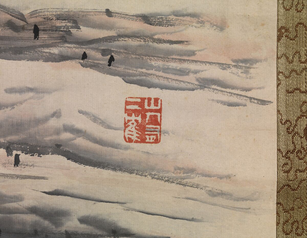 Spring Cleaning, Yokoi Kinkoku (Japanese, 1761–1832), Hanging scroll; ink and color on paper, Japan