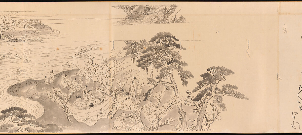 Amusements in Kyoto in the Four Seasons, Maruyama Ōkyo 円山応挙 (Japanese, 1733–1795), Handscroll; ink on paper, Japan