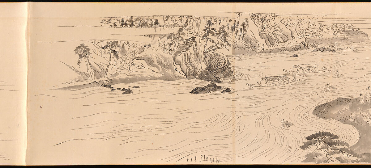 Amusements in Kyoto in the Four Seasons, Maruyama Ōkyo 円山応挙 (Japanese, 1733–1795), Handscroll; ink on paper, Japan