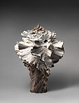 Shell vessel, Koike Shōko (Japanese, born 1943), Shigaraki stoneware with white glaze, Japan