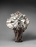 Shell vessel, Koike Shōko (Japanese, born 1943), Shigaraki stoneware with white glaze, Japan