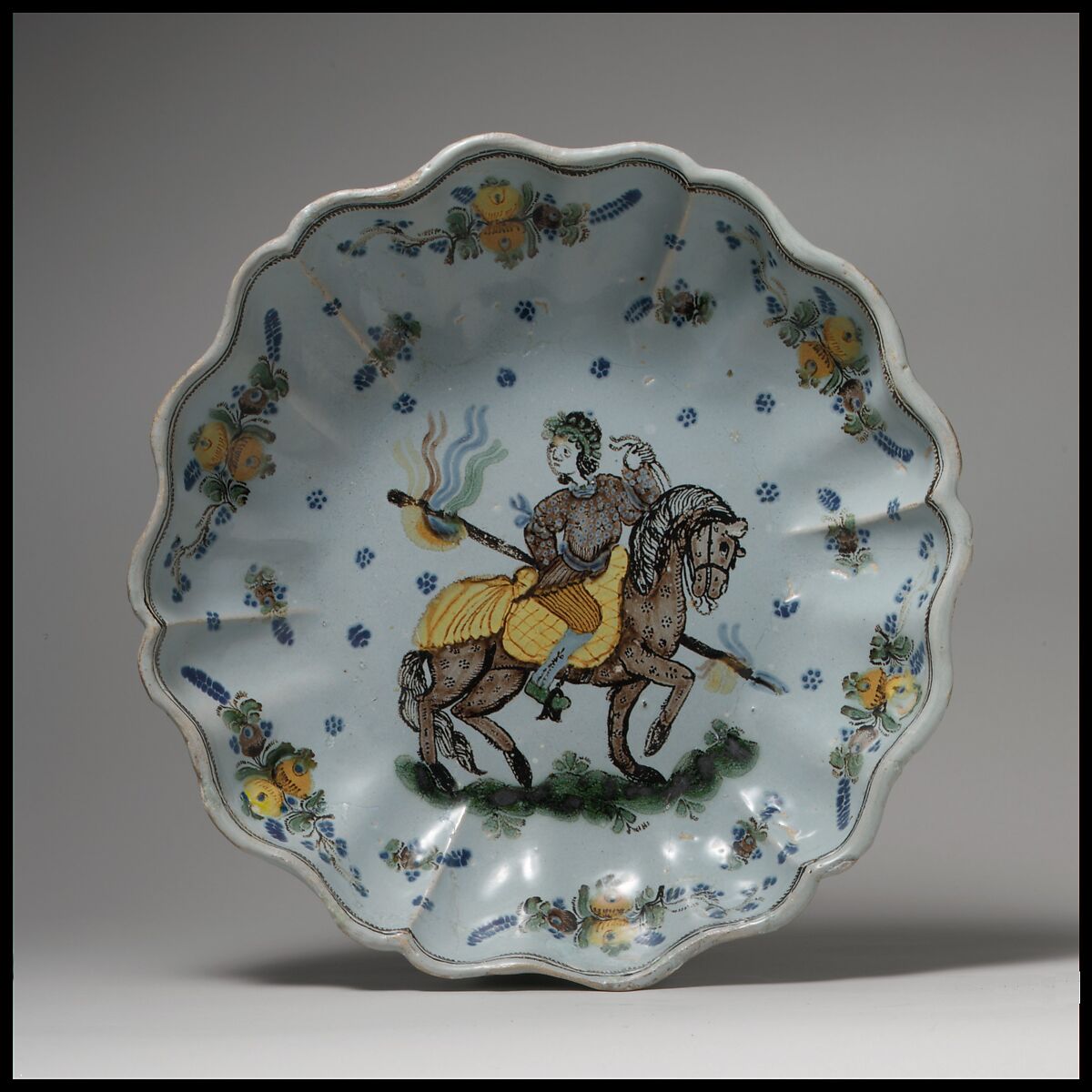 Bowl, Tin-glazed earthenware, Mexican 