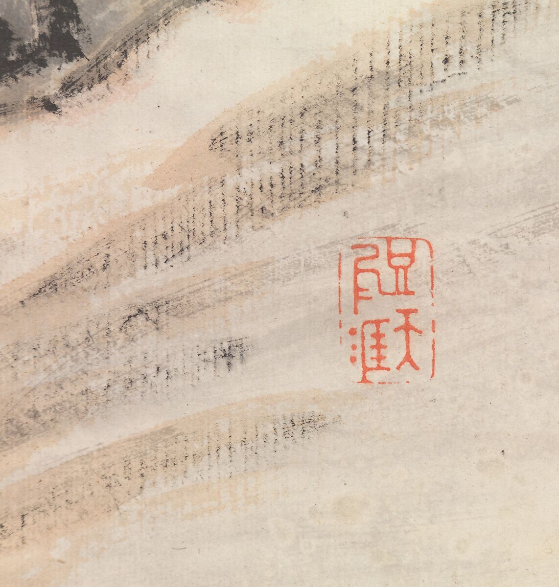 Snowy Landscape, Takahashi Sōhei (Japanese, 1804–1835), Hanging scroll; ink and color on paper, Japan