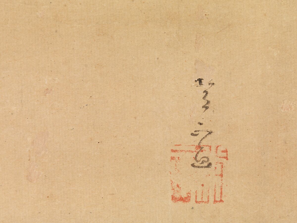 "Evening Faces" chapter from The Tale of Genji (Genji monogatari), Kawamata Tsunemasa (active 1716–48), Hanging scroll; ink and color on paper, Japan