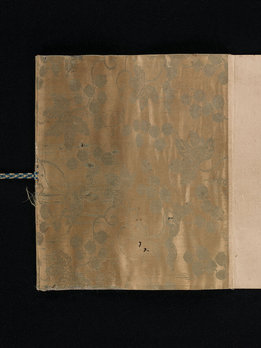 Manuscript Version of the “Travel” Section of the Linked Verse (Renga) Collection “Aged Leaves” (Wakuraba), compiled by Sōgi (1421–1502), Calligraphy by Ryūkō (Japanese, active 16th century), Book mounted as handscroll; ink on paper, Japan