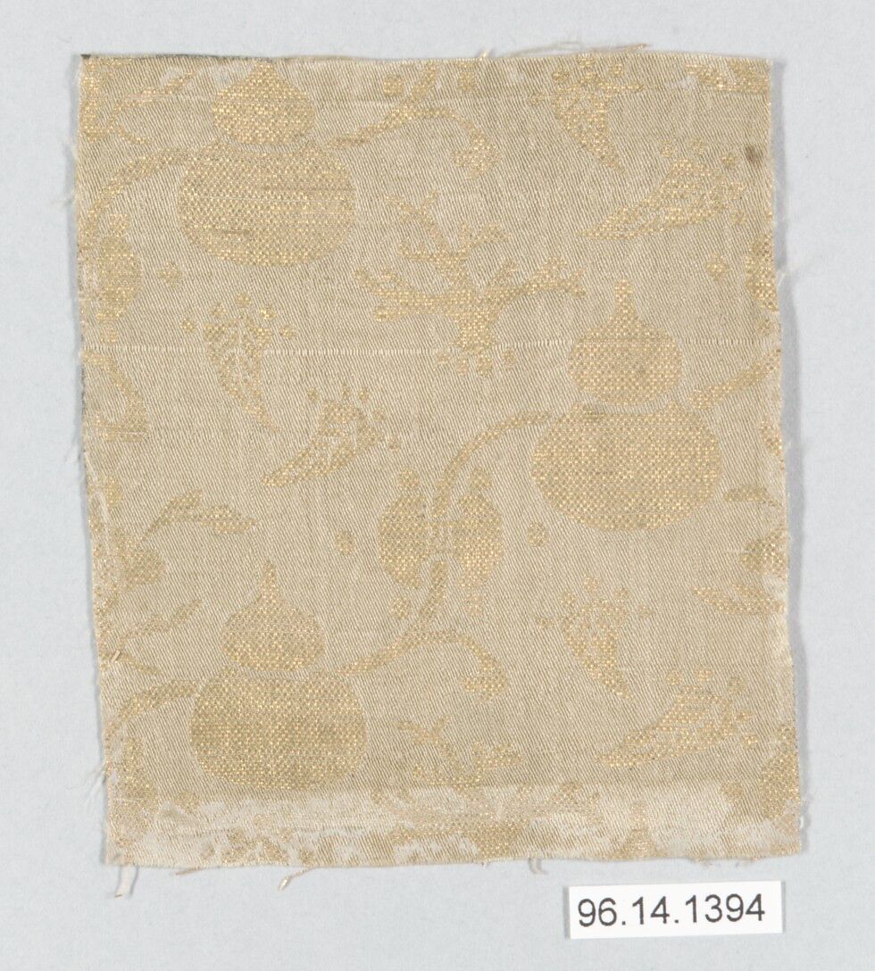 Piece, Silk, metallic thread, Japan 