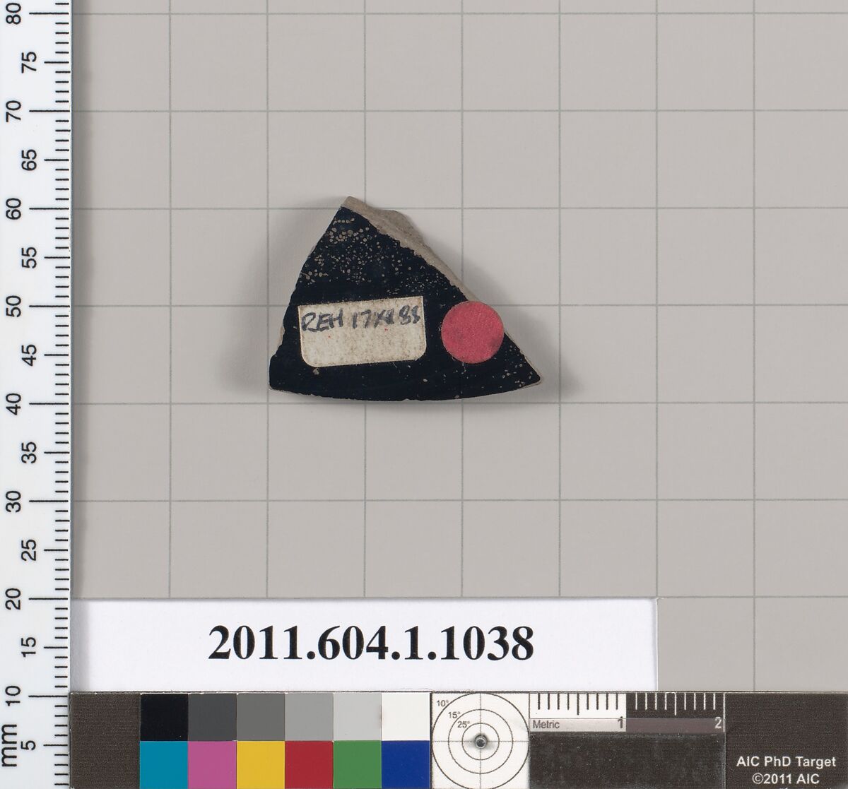 Terracotta fragment of a kylix (drinking cup), Terracotta, Greek, Attic