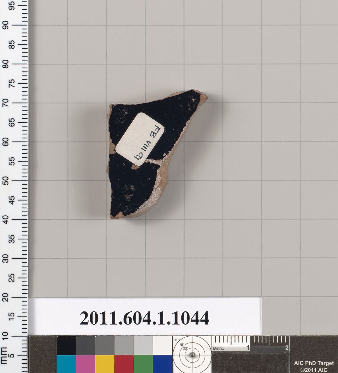 Terracotta fragment of a kylix (drinking cup), Terracotta, Greek, Attic