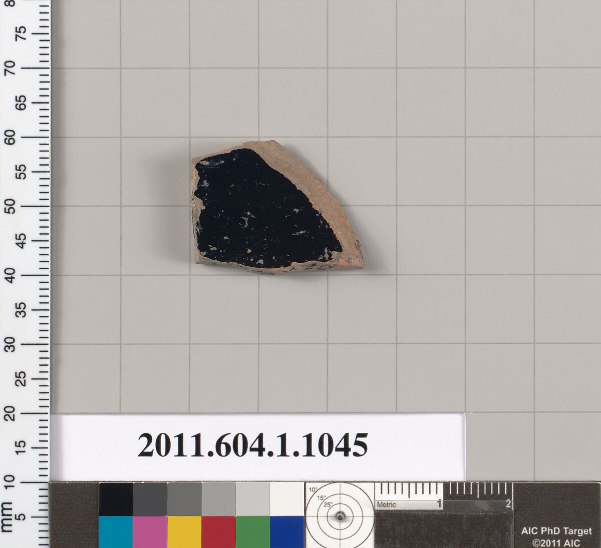 Terracotta fragment of a kylix (drinking cup), Terracotta, Greek, Attic